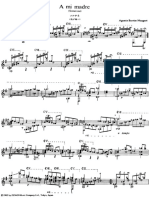 Agustin Barrios Mangore - Partitura A Mi Madre PDF