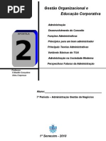APOSTILA 2 - ORGANIZAÇÃO DE EMPRESAS