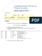 Downloading, Installing Magic VLSI Tool On Windows (Cygwin) : Development Distribution (Magic 8.1) Source