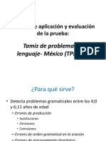 Manual General para La Aplicación y Calificación de TPL-México