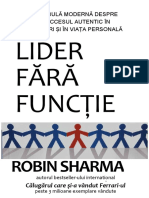 Robin Sharma-Lider Fara Functie