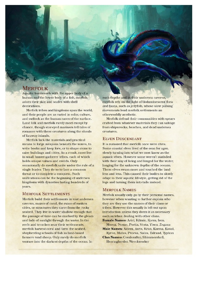 Merfolk | PDF