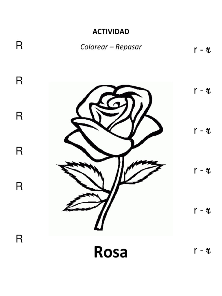Actividades para Colorear la Letra R | PDF