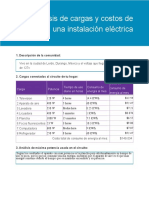 Analisis de Cargas y Costos de Una Instalacion Electrica en El Hogar