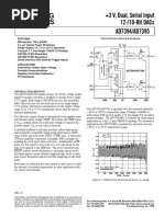 +3 V, Dual, Serial Input 12-/10-Bit Dacs: Ma/Dac Ma Typical Power Shutdown