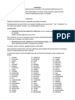 Sinónimos: lista de palabras y clasificación