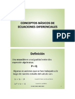 Conceptos Básicos de Ecuaciones Diferenciales