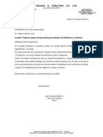 MITSUI MINING PIDE APOYO COMUNIDAD AQUIA PARA TRABAJOS GEOFÍSICOS