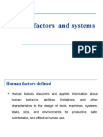 Human Factors and Systems