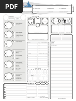 5e Revamped Character Sheet