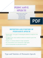 Persuasive Speech