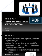 AA-TIPOS DE AUDITORIA ADMINISTRATIVA Tema 9 - 2012