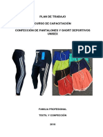 Capacitación de Confeccion de Pantalones y Short Deportivos Unisex