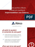 Guia de Puntos Criticos A Tomar en Cuenta Al Imermeabilizar Una Cisterna PDF
