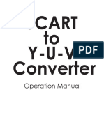 Scart To Y-U-V Converter: Operation Manual