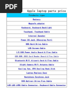 Apple Parts Price List-20180123