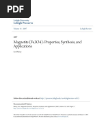 Magnetite (Fe3O4) - Properties Synthesis and Applications