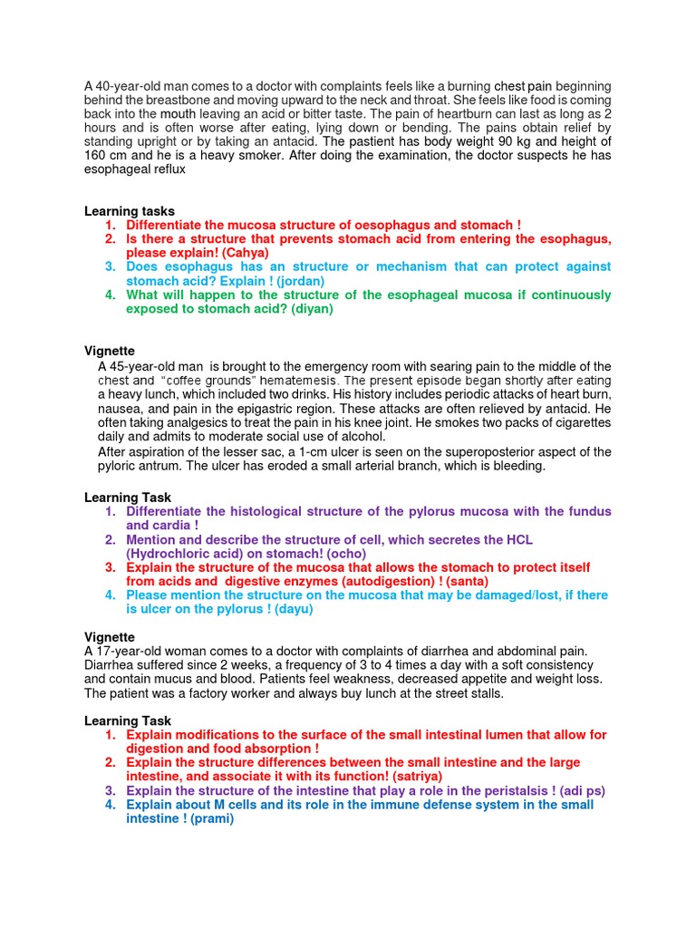 LT 2 | PDF | Heartburn | Esophagus