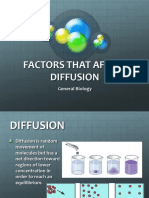 Factors That Affect Diffusion: General Biology