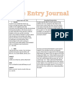 Double Entry Journal