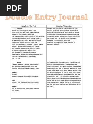 double entry journal
