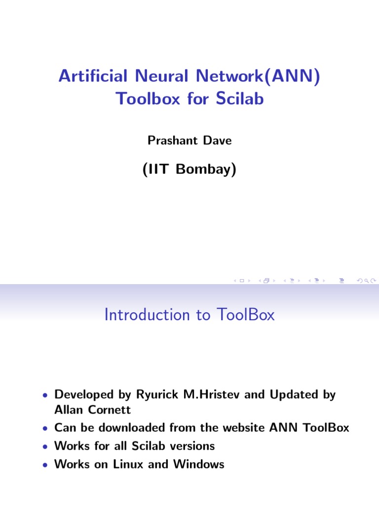 Scilab ANN Toolbox Overview and Usage | PDF | Artificial Neural Network ...
