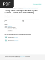 Tracing Current-Voltage Curve of Solar Panel Based