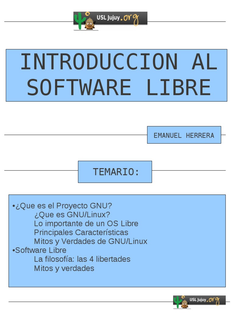 Introducción Al Software Libre | PDF | Software libre | Arquitectura de ...