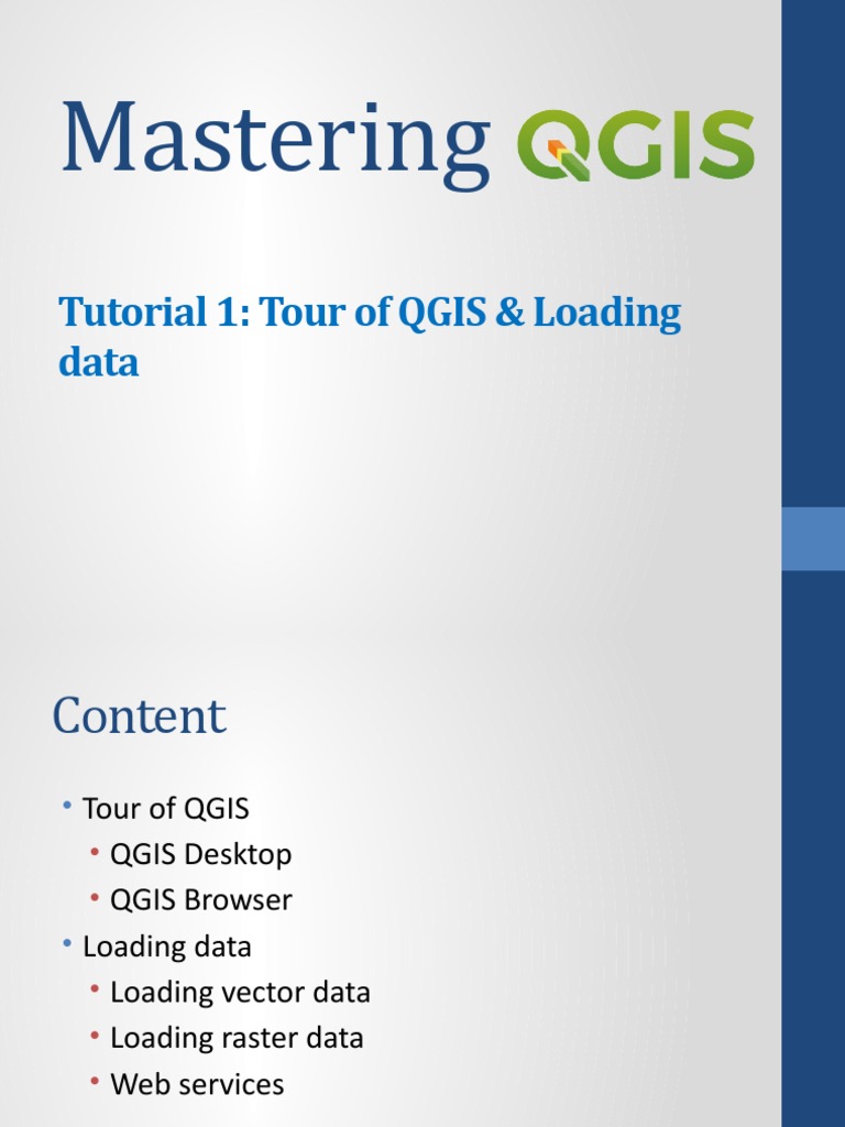 Mastering: Tutorial 1: Tour of QGIS & Loading Data | PDF | Computing ...
