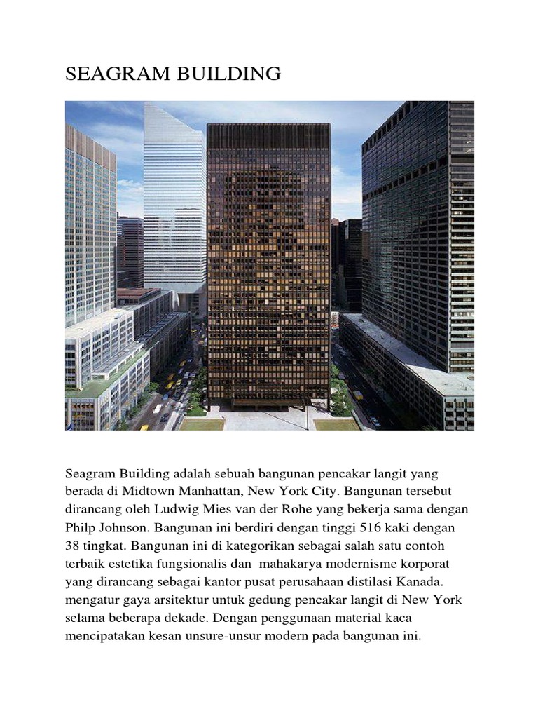 Seagram Building | PDF