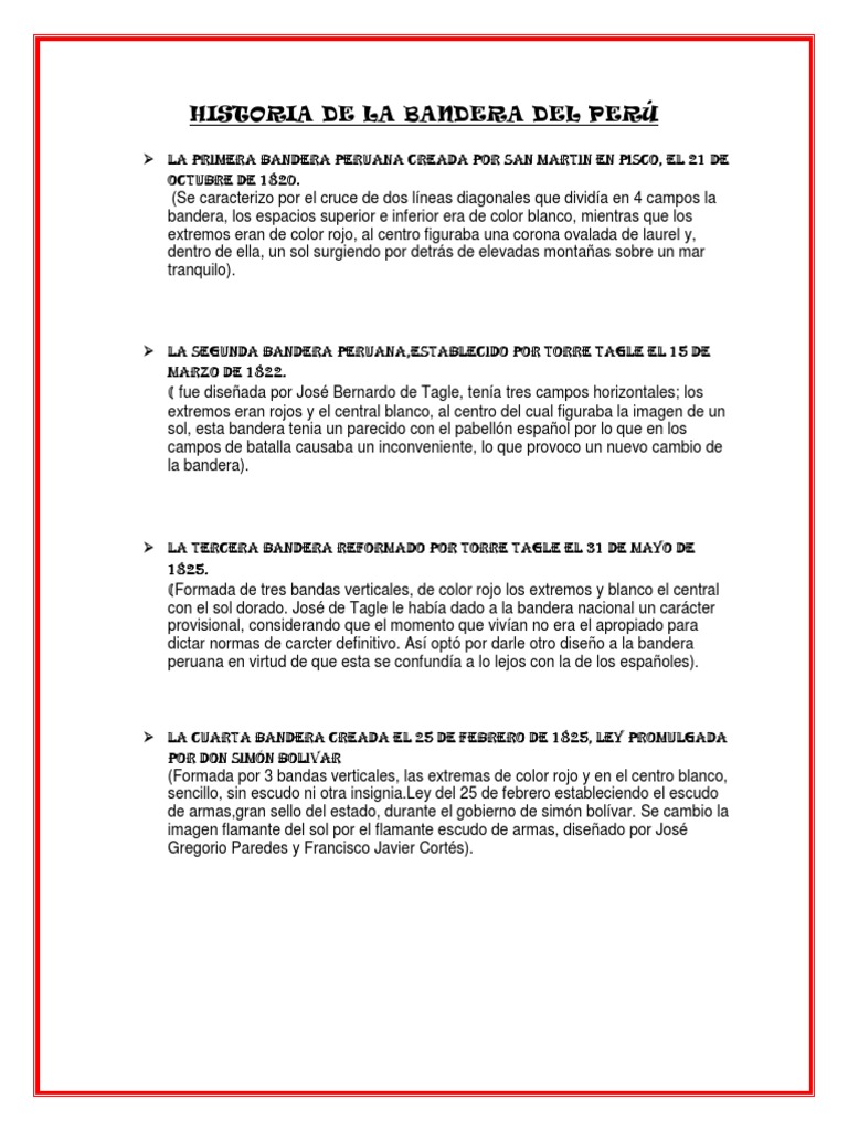 Historia de La Bandera y El Escudo | PDF | Bandera | Símbolos nacionales