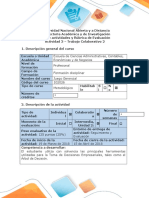 Guía de Actividades y Rubrica de Evaluación - Actividad 3 - Trabajo Colaborativo 2