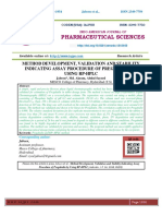 Method Development, Validation and Stability Indicating Assay Procedure of Pregabalin by Using RP-HPLC