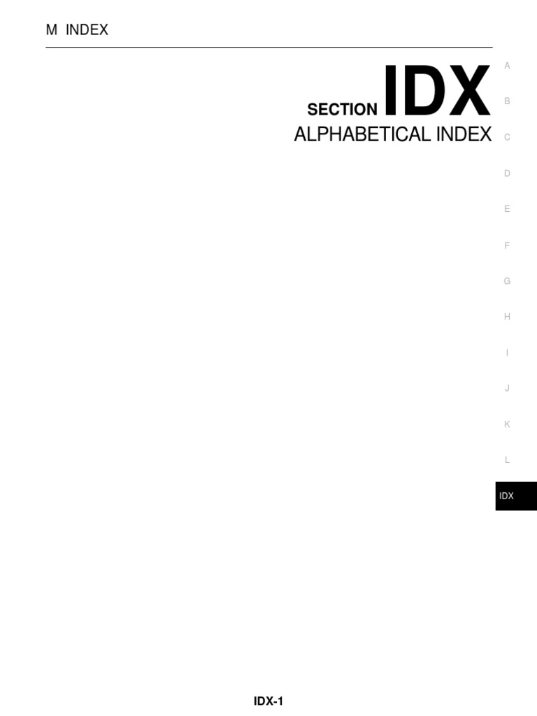 Alphabetical Index Section Download Free PDF Clutch Manual Transmission