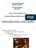Understanding Emotion: Visual Recognition: Human Social Interaction Research Proposal Dr. Roger Newport Room B47