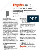 PM10 PM10: High Volume Air Sampler High Volume Air Sampler