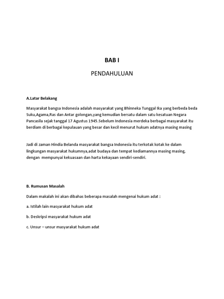 Tugas Makalah Hukum Adat