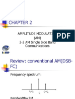 Amplitude Modulation (AM) 2-2 AM Single Side Band Communications