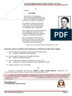 Teste formativo sobre Cesário Verde