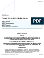 Zonal Decreto 325 de 1992