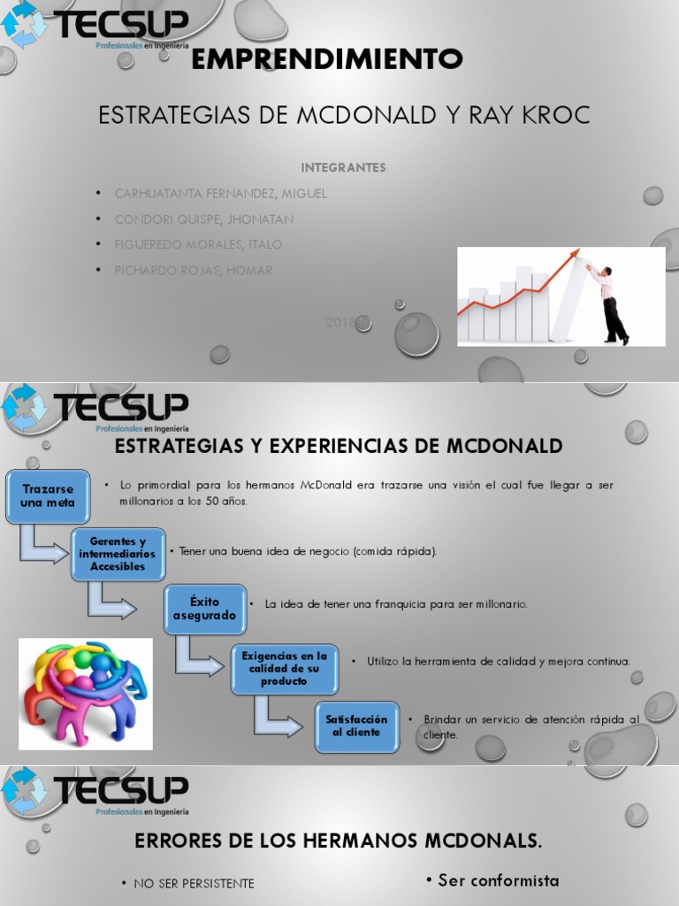 Estrategias de McDonald y Ray Kroc PDF | PDF | Calidad (comercial ...