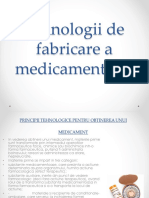 Tehnologii de Fabricatie A Unui Medicament