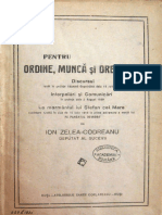 Ion Zelea Codreanu - Pentru ordine, munca si dreptate - 1920