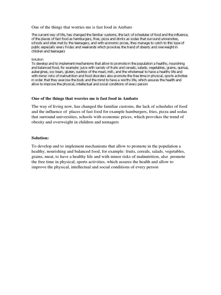 Fast Food Impact on Ambato's Youth | PDF | Wellness | Lifestyle