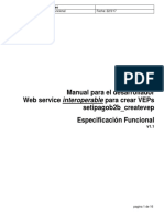 Manual para El Desarrollador Del Create VEPweb Service