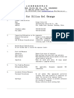 MSDS For Silica Gel Orange