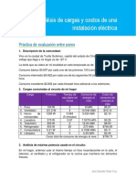 Análisis de Cargas y Costos de Una Instalación Eléctrica