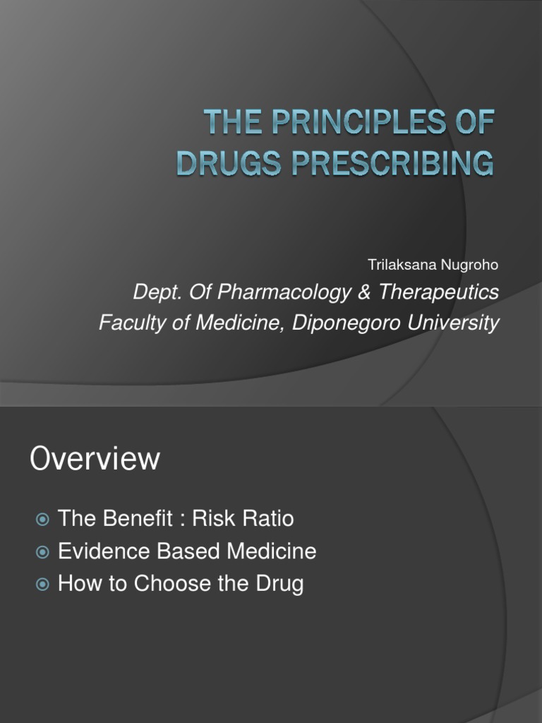The Principles of Drugs Prescribing & Drug Interaction | PDF ...