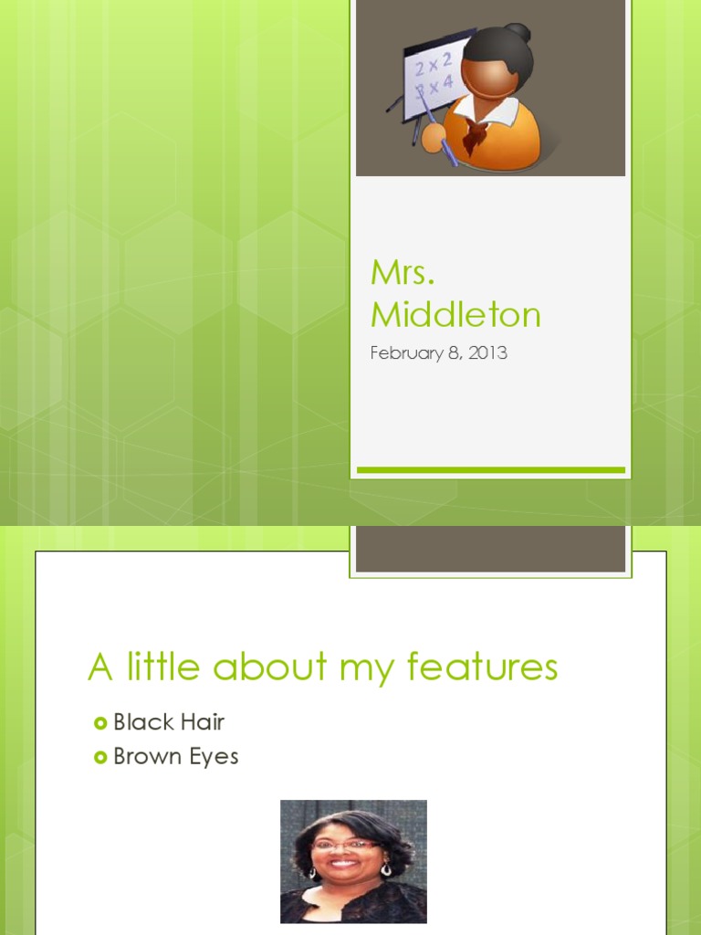 Mrs. Middleton: Personal Profile Summary | PDF