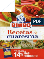 Bimbo Recetas de Cuaresma